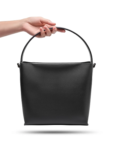 Сумка тоут кожаная TOTE Black - фото