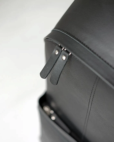 Рюкзак кожаный мужской GERALD Black - фото - 12