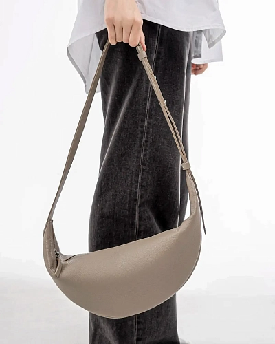 Сумка кожаная LEA Beige - фото - 5