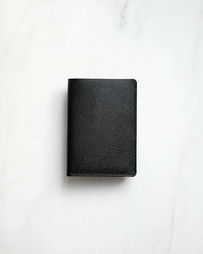 Кожаная обложка на паспорт PRO Black - фото - 2