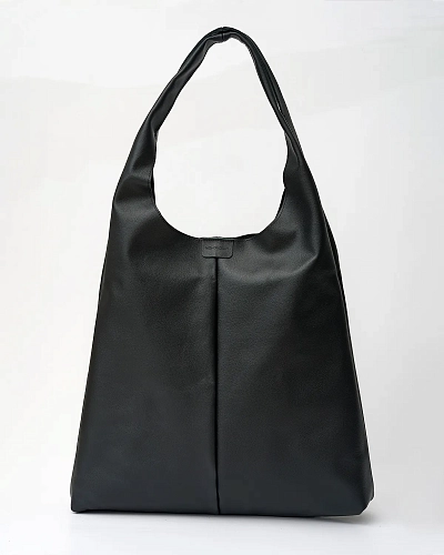 Кожаный шоппер MIA Black - фото - 6