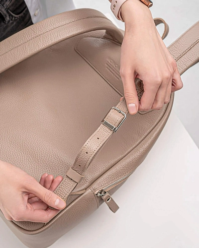 Рюкзак кожаный женский DAKOTA Beige