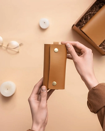 Ключница кожаная LOCK Sandal - фото