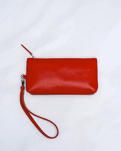 Кожаный несессер CRUISE Red - фото - 5