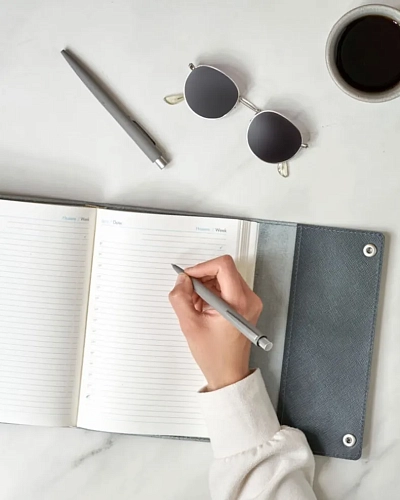 Кожаный ежедневник CASUAL A5 Polar - фото - 1