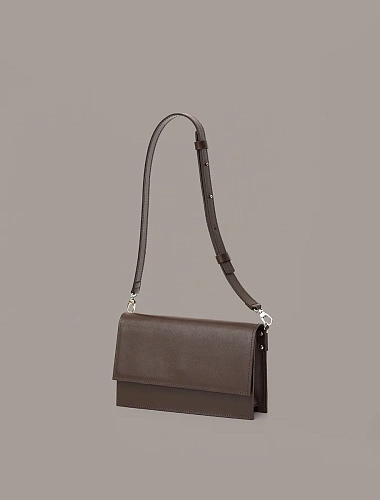 Сумка кроссбоди кожаная IRMA Brown - фото - 3