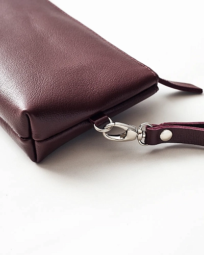 Кожаный несессер CRUISE Marsala - фото - 4