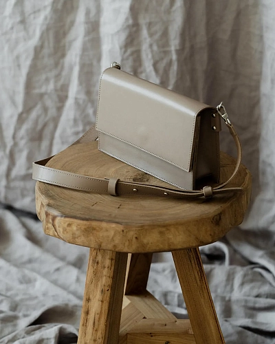 Сумка кроссбоди кожаная IRMA Coffee - фото - 17