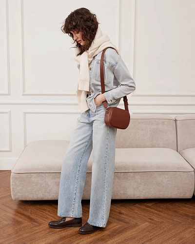 Сумка кроссбоди кожаная DAISY Hazel - фото - 3