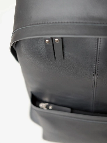 Рюкзак кожаный мужской GERALD MAX Black - фото - 3