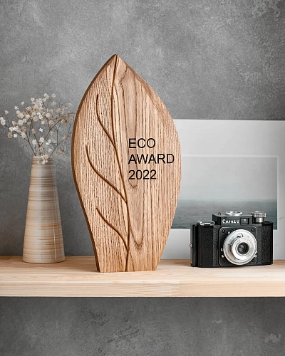 Награда деревянная NN-17 в форме листа