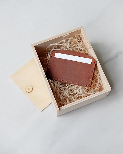 Картхолдер кожаный BILL Bourbon - фото