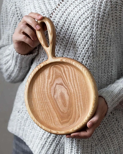 Деревянная доска для подачи ROUND M