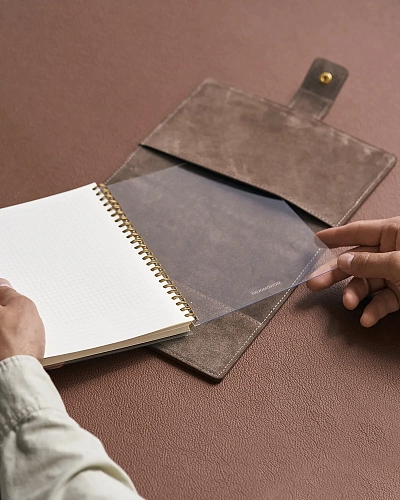 Блокнот со сменным блоком BERGAMO - фото - 3