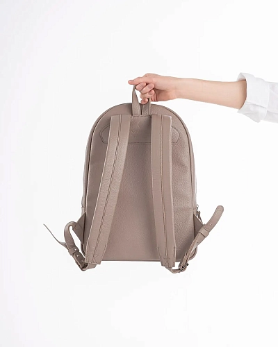 Рюкзак кожаный женский DAKOTA Beige - фото - 4