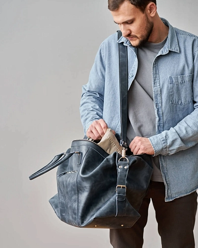 Кожаная дорожная сумка BAGGAGE Pool - фото - 9