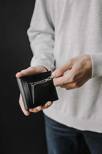 Кошелек мужской POCKET ZIP Black - фото - 5