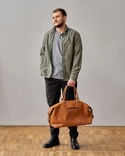 Кожаная дорожная сумка BAGGAGE Saffron