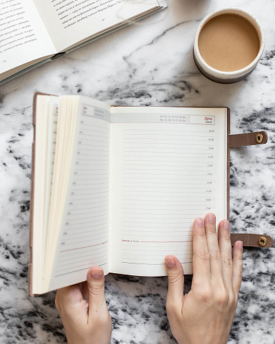 Кожаный ежедневник ROVER Coffee - фото - 3