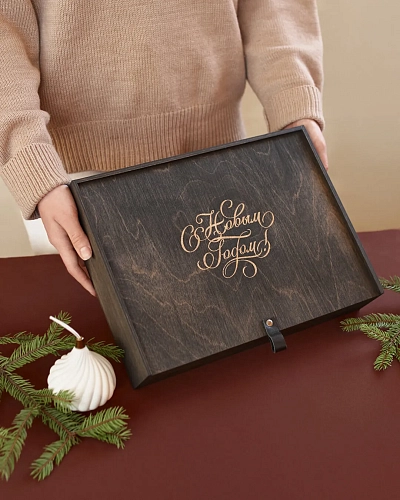 Деревянная коробка L-BOX Dark - фото - 1