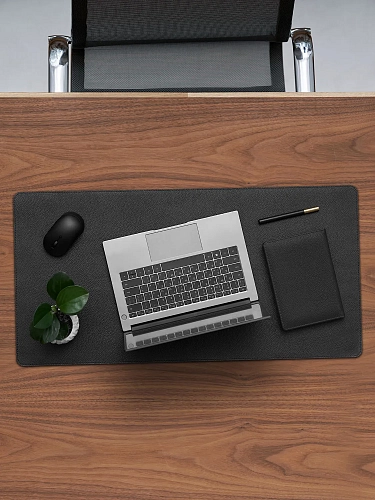 Кожаная подложка на стол COVER Brown Grain