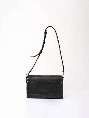 Сумка кроссбоди кожаная IRMA CAYMAN Black - фото - 3