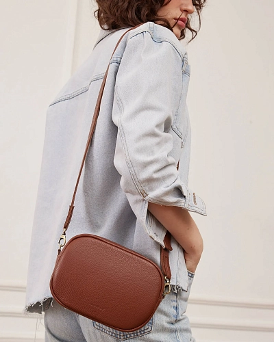 Сумка кроссбоди кожаная DAISY Hazel - фото - 6