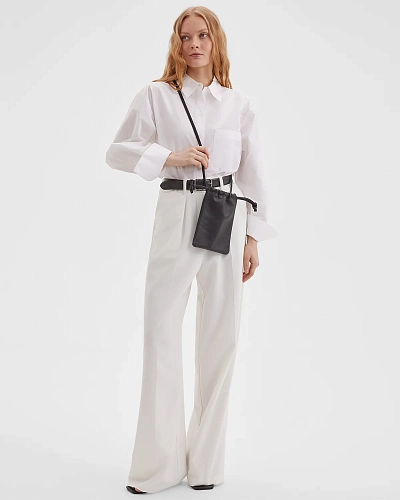 Мини-сумка на завязках Cozy Black - фото - 1