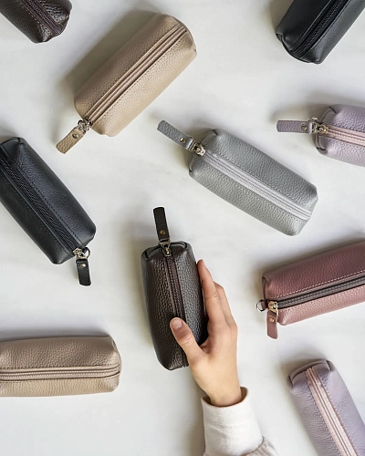 Ключница кожаная HOME M Black - фото - 2