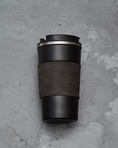 Термокружка с кожаной накладкой TEACUP Rodeo - фото