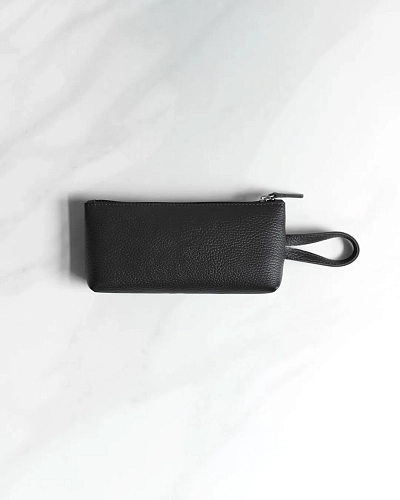 Несессер косметичка из натуральной кожи CASE Black Grain
