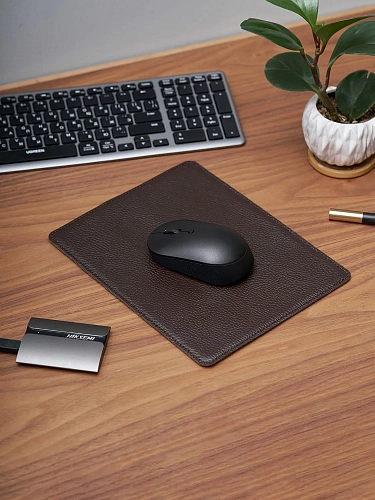 Кожаный коврик для мыши SQUARE Brown Grain