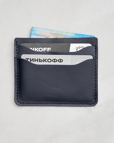 Картхолдер кожаный FLAT Pool - фото - 4