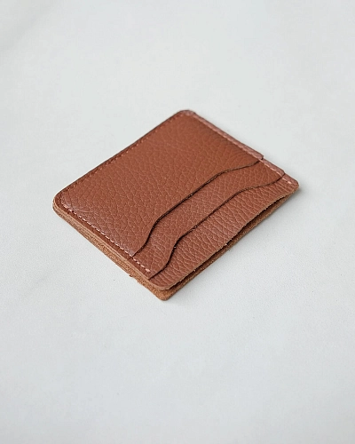 Картхолдер кожаный FLAT Hazel - фото - 2