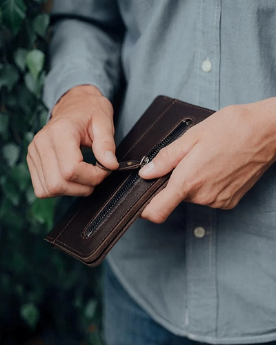Кошелек мужской ROVER CUT Brown - фото - 3