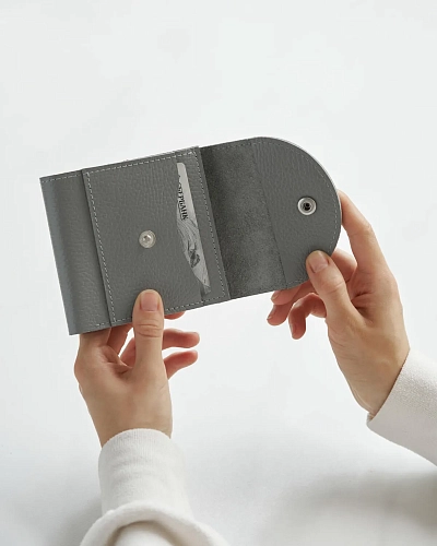 Кожаный кошелек LUNAR Iron - фото - 2