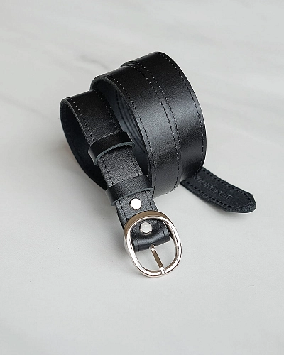 Женский ремень Ester Black 100 см - фото - 6