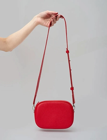 Сумка кроссбоди кожаная DAISY Red