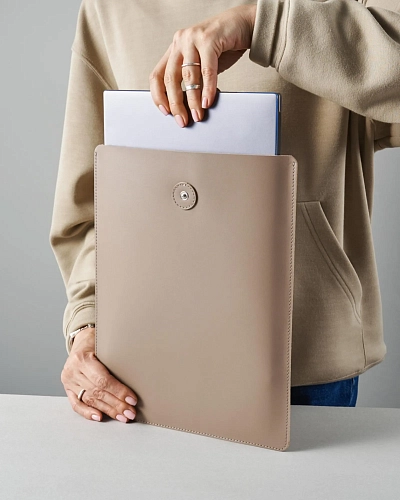 Кожаная папка для ноутбука 14 дюймов LOAD Coffee - фото