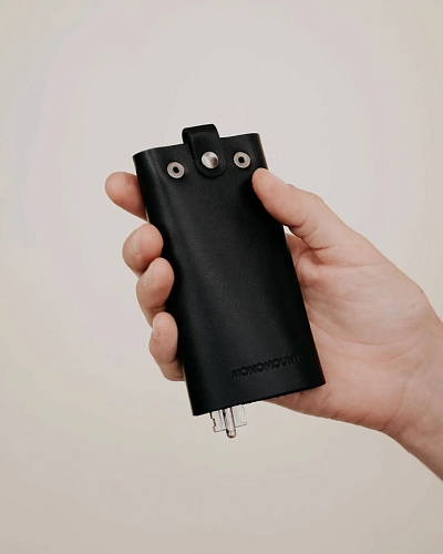 Ключница кожаная LOCK Black - фото - 2