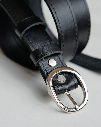 Женский ремень Ester Black 100 см - фото - 1