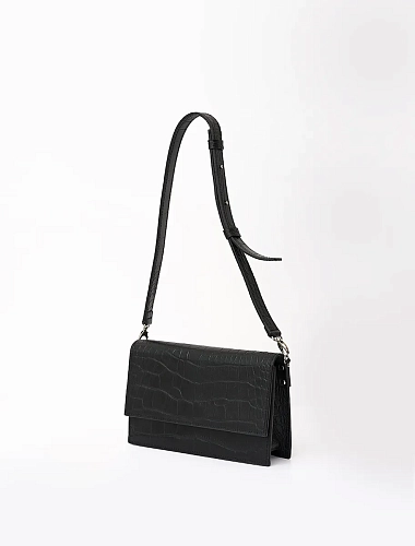 Сумка кроссбоди кожаная IRMA CAYMAN Black - фото