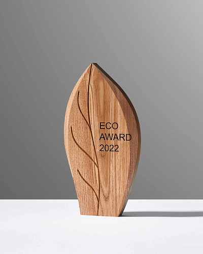 Награда деревянная NN-17 в форме листа