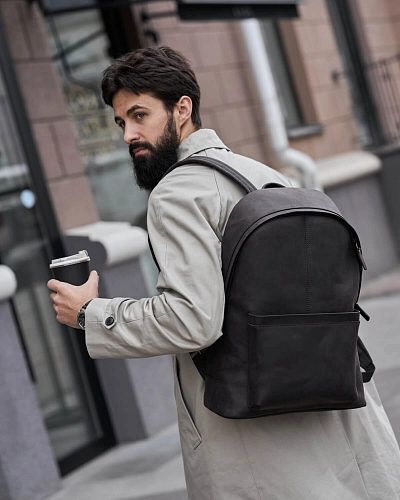 Рюкзак кожаный мужской GERALD MAX Rodeo - фото - 6