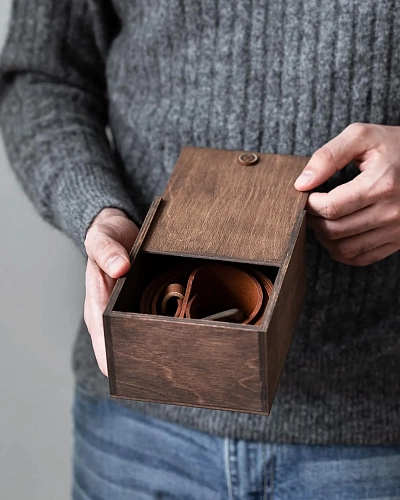 Деревянная коробка PACK Brown - фото