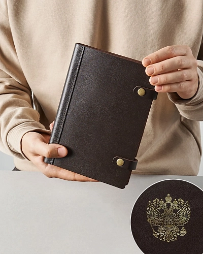 Кожаный ежедневник ROVER A5 Brown