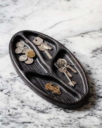 Деревянная менажница ZERNO Black - фото - 3