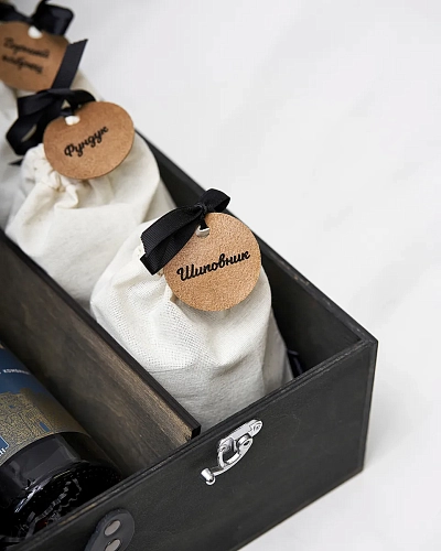 Чемодан с кожаной ручкой DARK - фото - 6