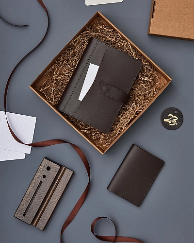 Подарочный набор OFFICER Brown - фото