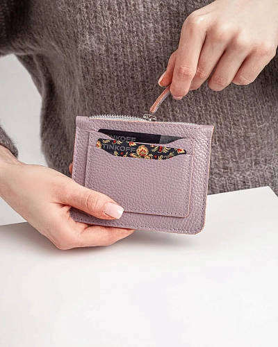 Мини кошелек кожаный SPIRIT Pastel - фото